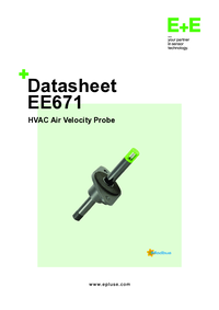 Thumbnail of document Data Sheet - EE671 Air Flow Transmitter
